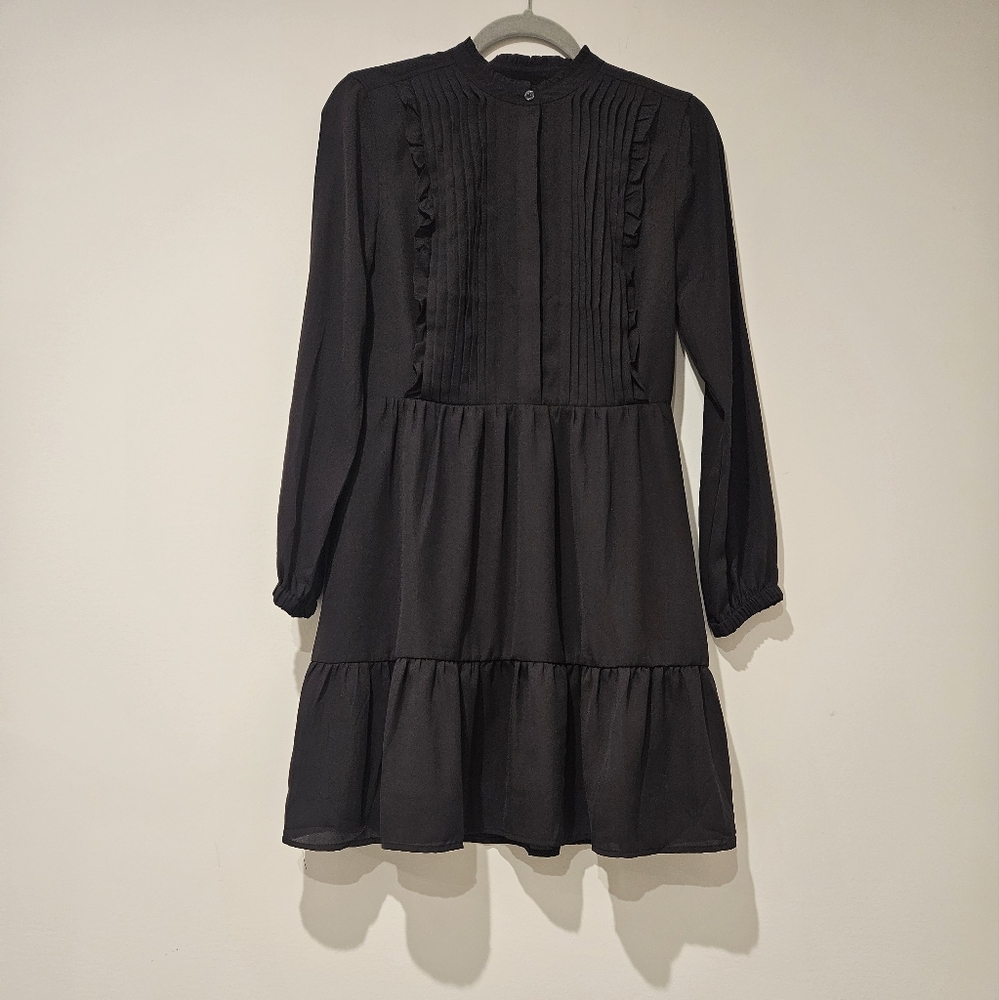 J. Crew Mercantile Women's Long Sleeve Dress, Size 2, Black